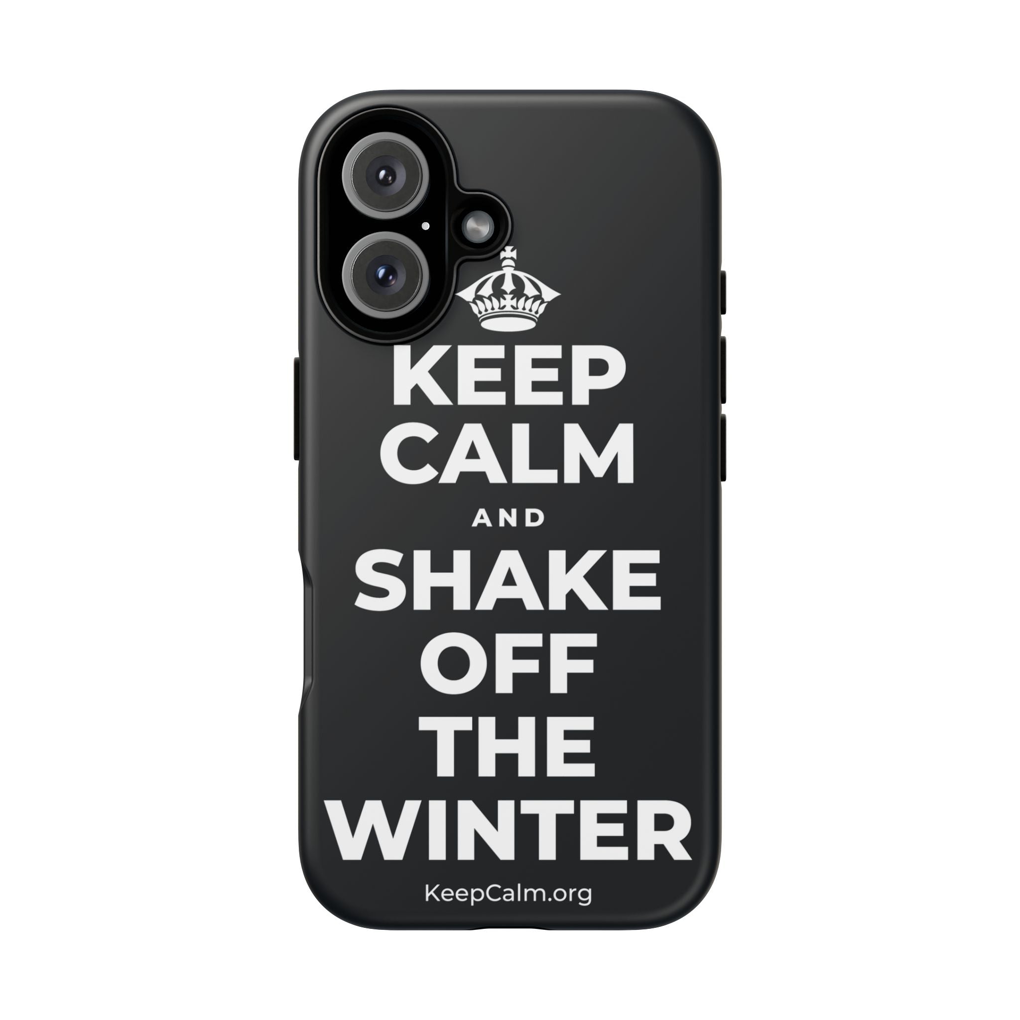 KEEP CALM AND SHAKE OFF THE WINTER Phone Case (Dark)