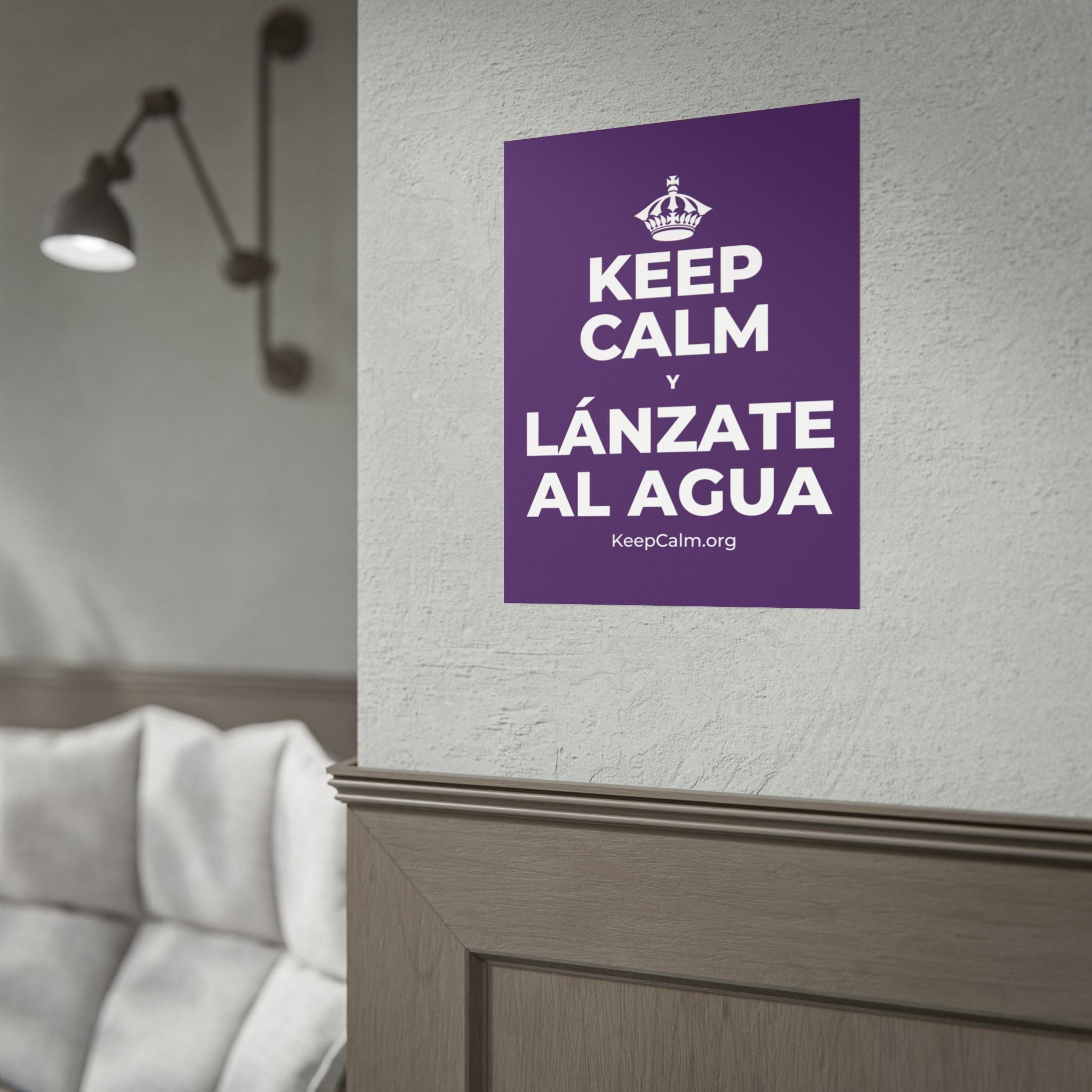 KEEP CALM Y LÁNZATE AL AGUA Poster