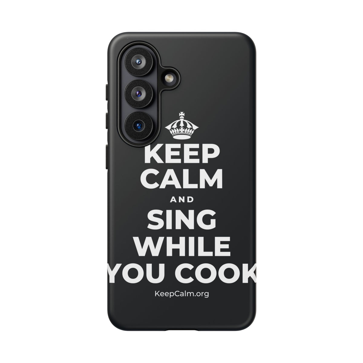 KEEP CALM AND SING WHILE YOU COOK Phone Case (Dark)