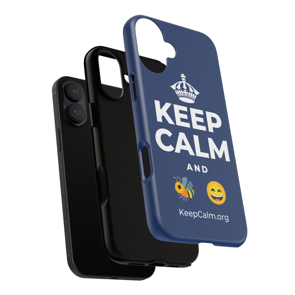 KEEP CALM AND 🐝 😄 Phone Case