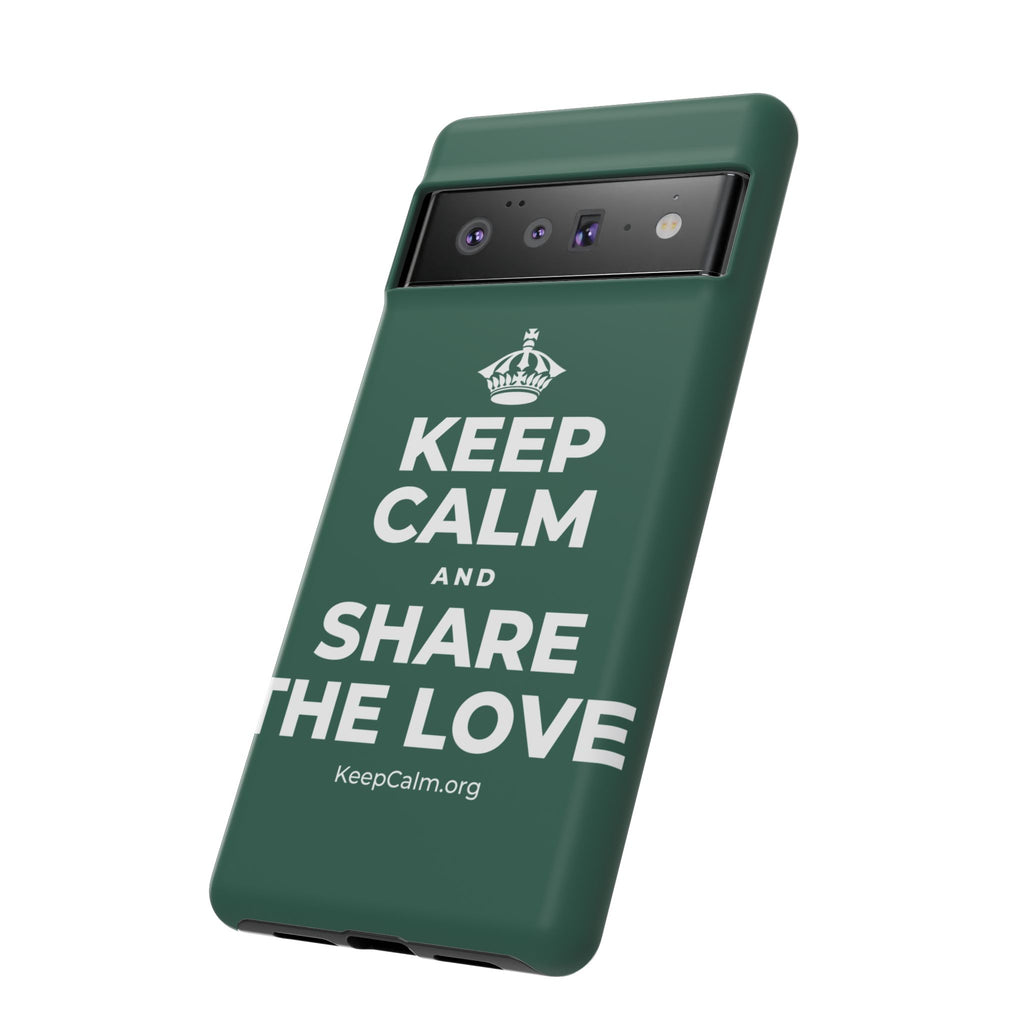 KEEP CALM AND SHARE THE LOVE Phone Case