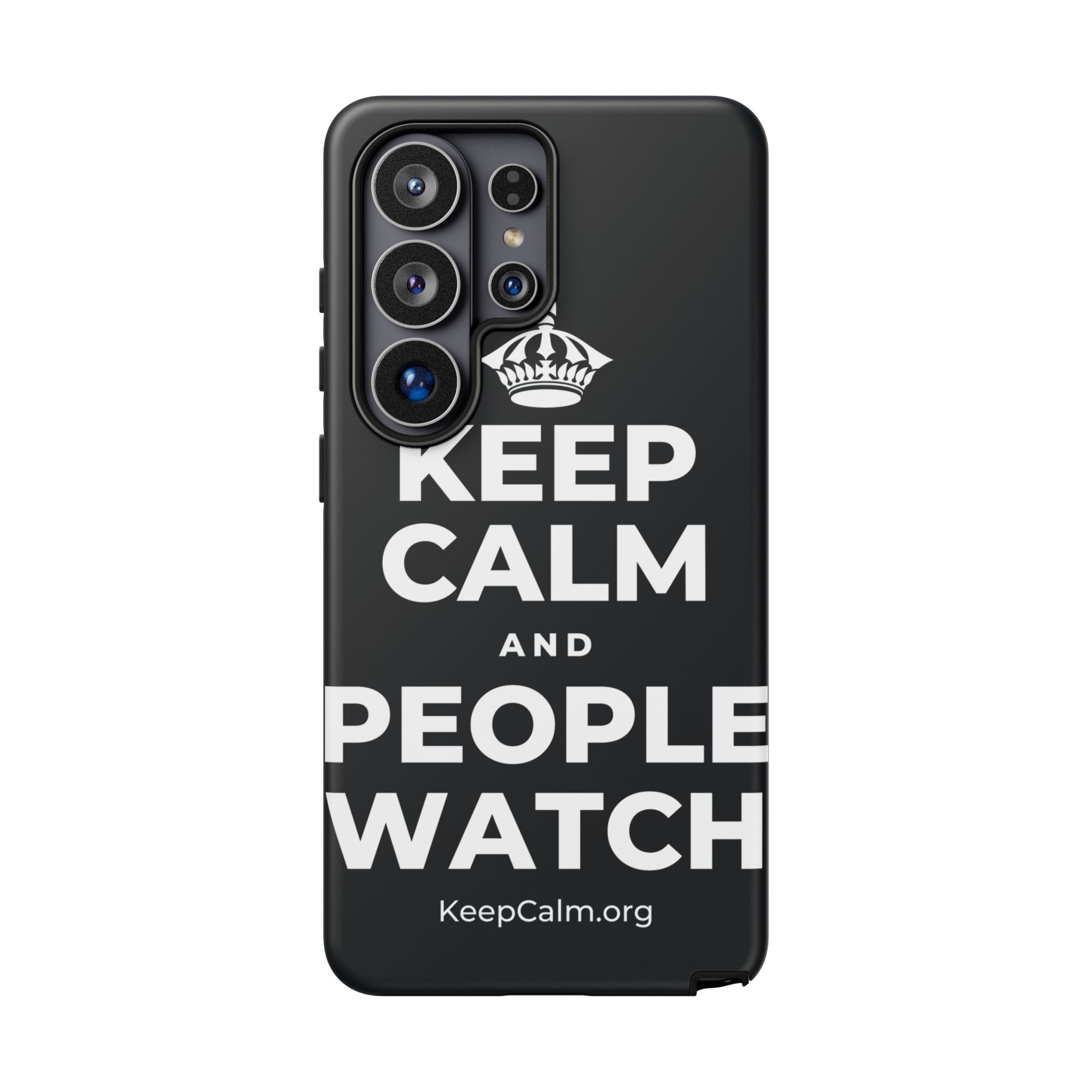 KEEP CALM AND PEOPLE WATCH Phone Case (Dark)