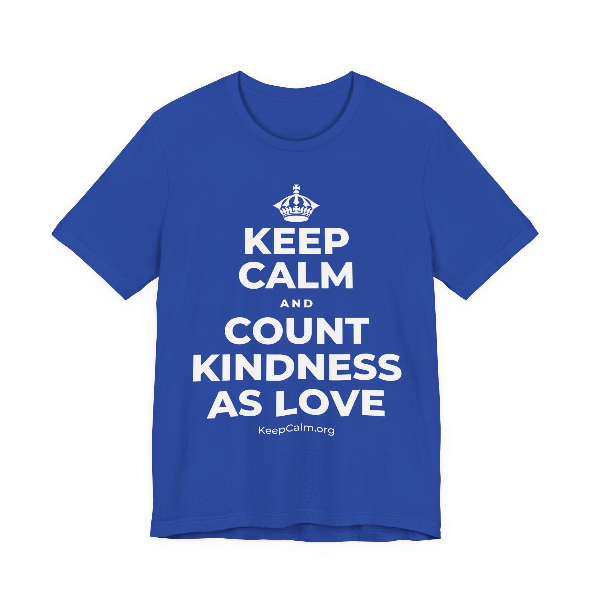 KEEP CALM AND COUNT KINDNESS AS LOVE T-Shirt (Soft Cream–Heather Mauve)