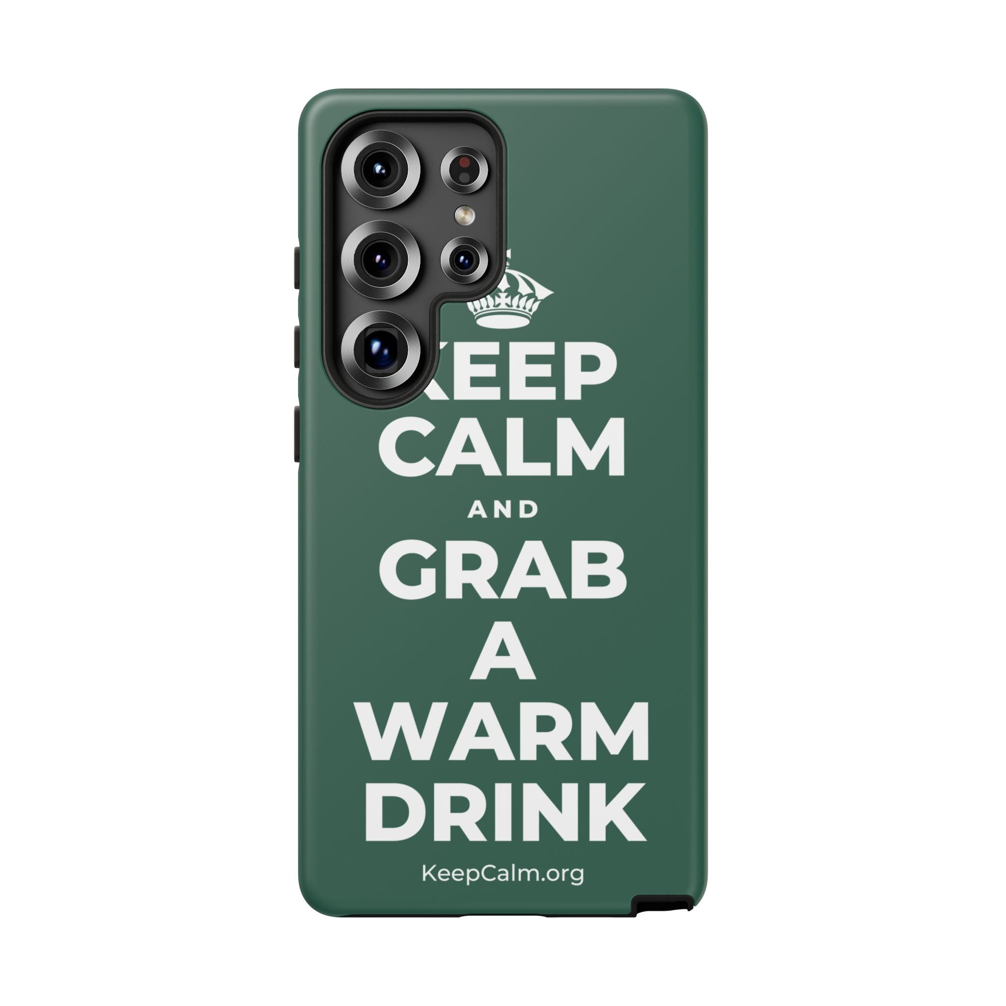 KEEP CALM AND GRAB A WARM DRINK Phone Case