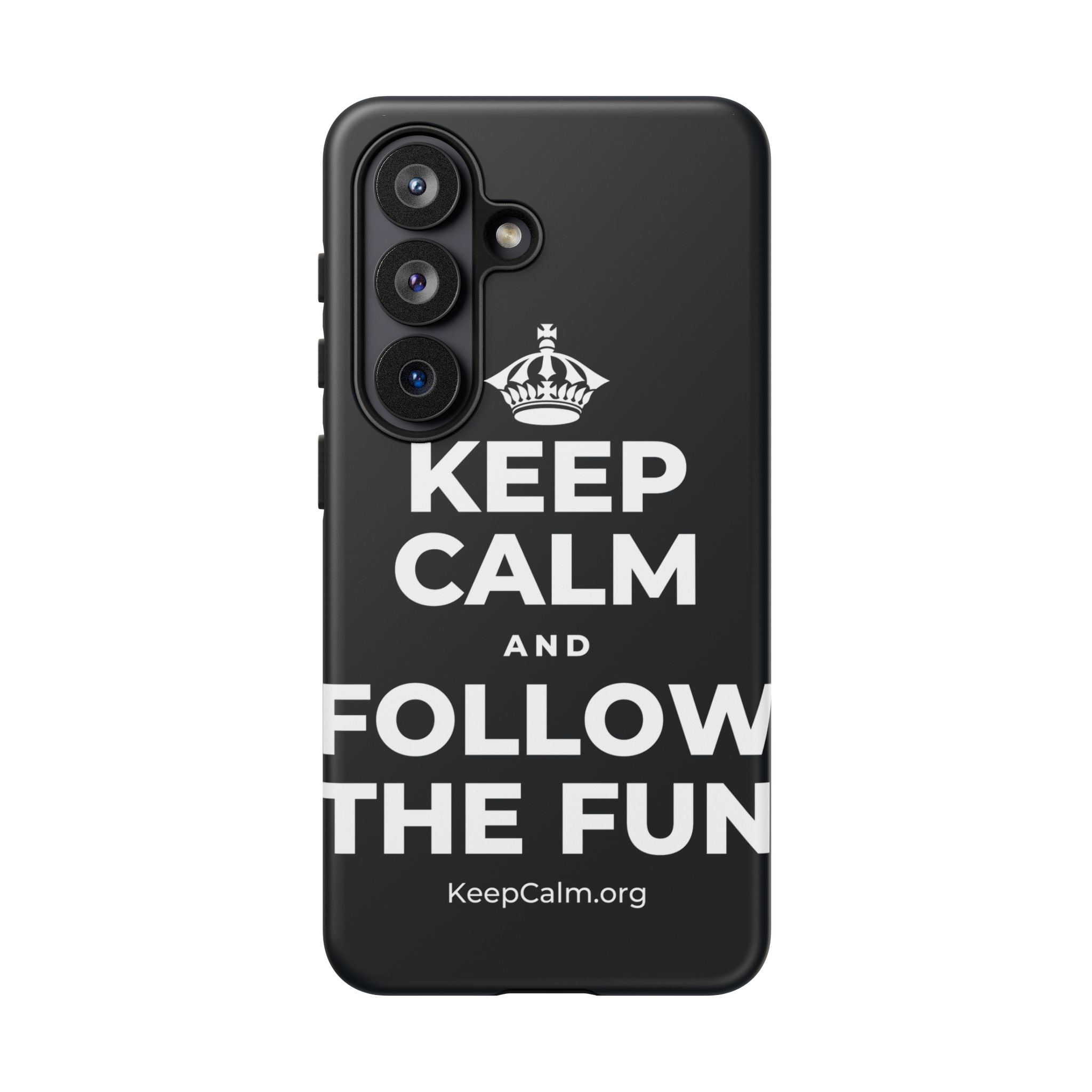 KEEP CALM AND FOLLOW THE FUN Phone Case (Dark)