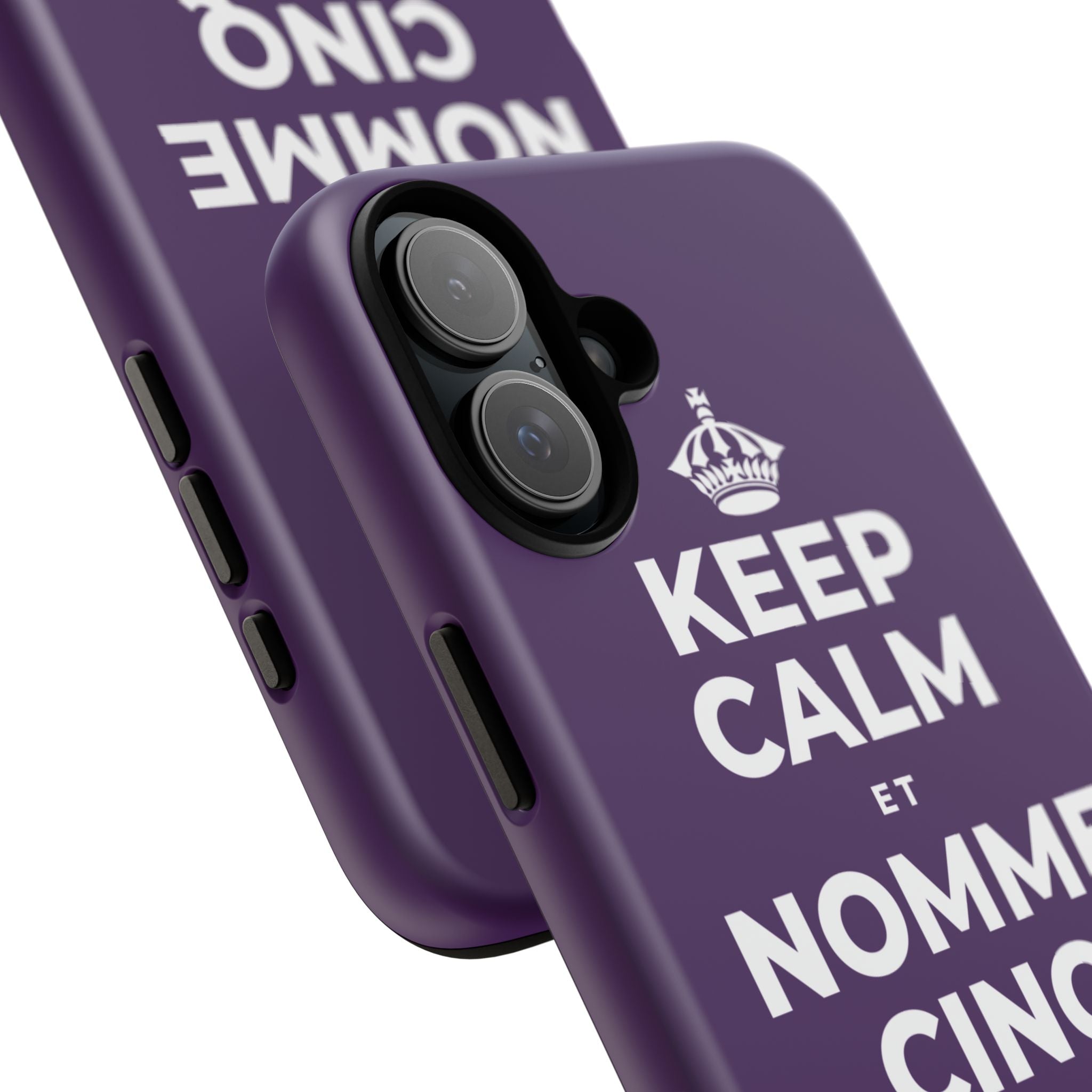 KEEP CALM ET NOMME CINQ CHOSES QUE TU VOIS Phone Case
