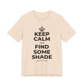 KEEP CALM AND FIND SOME SHADE T-Shirt (Soft Cream–Heather Mauve)
