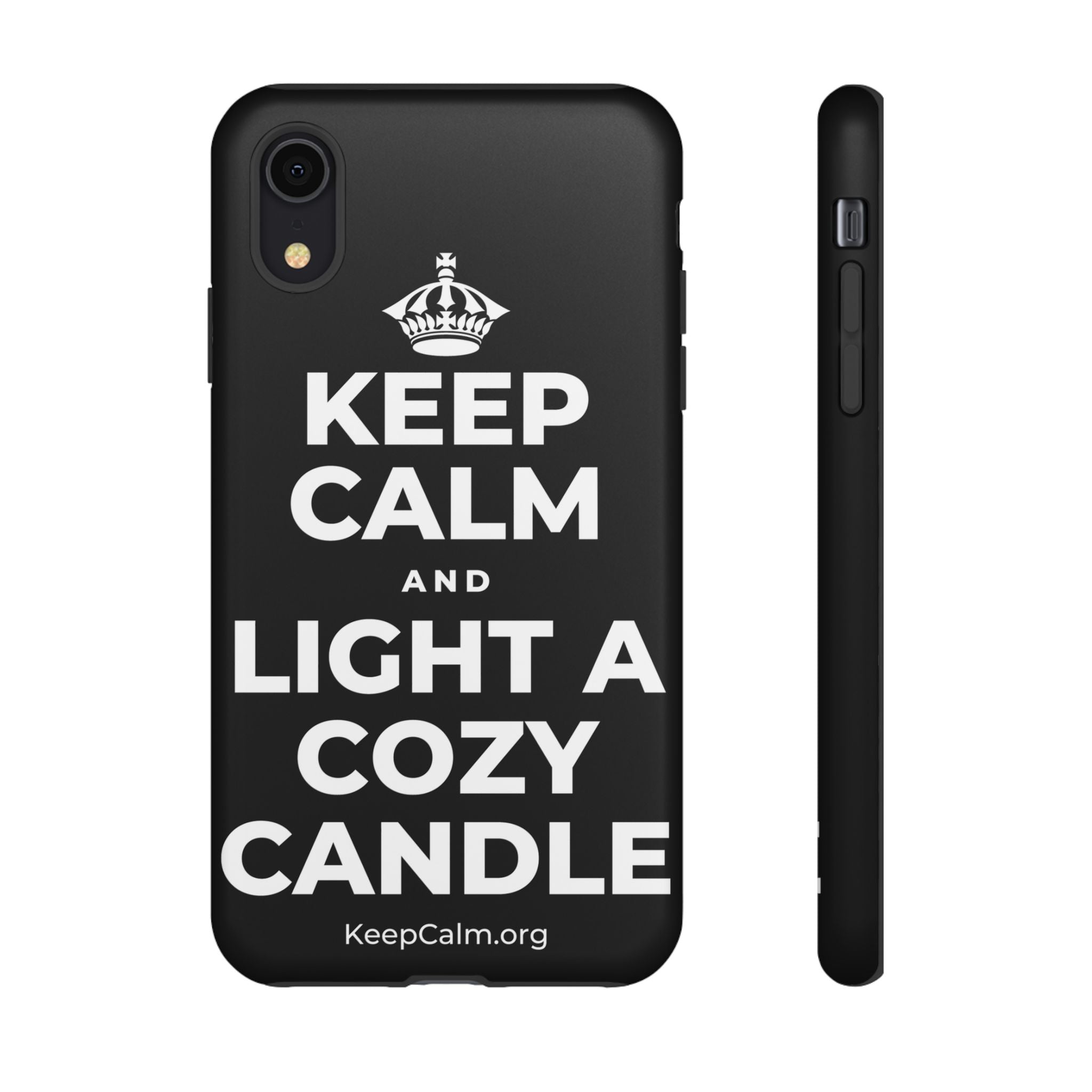 KEEP CALM AND LIGHT A COZY CANDLE Phone Case