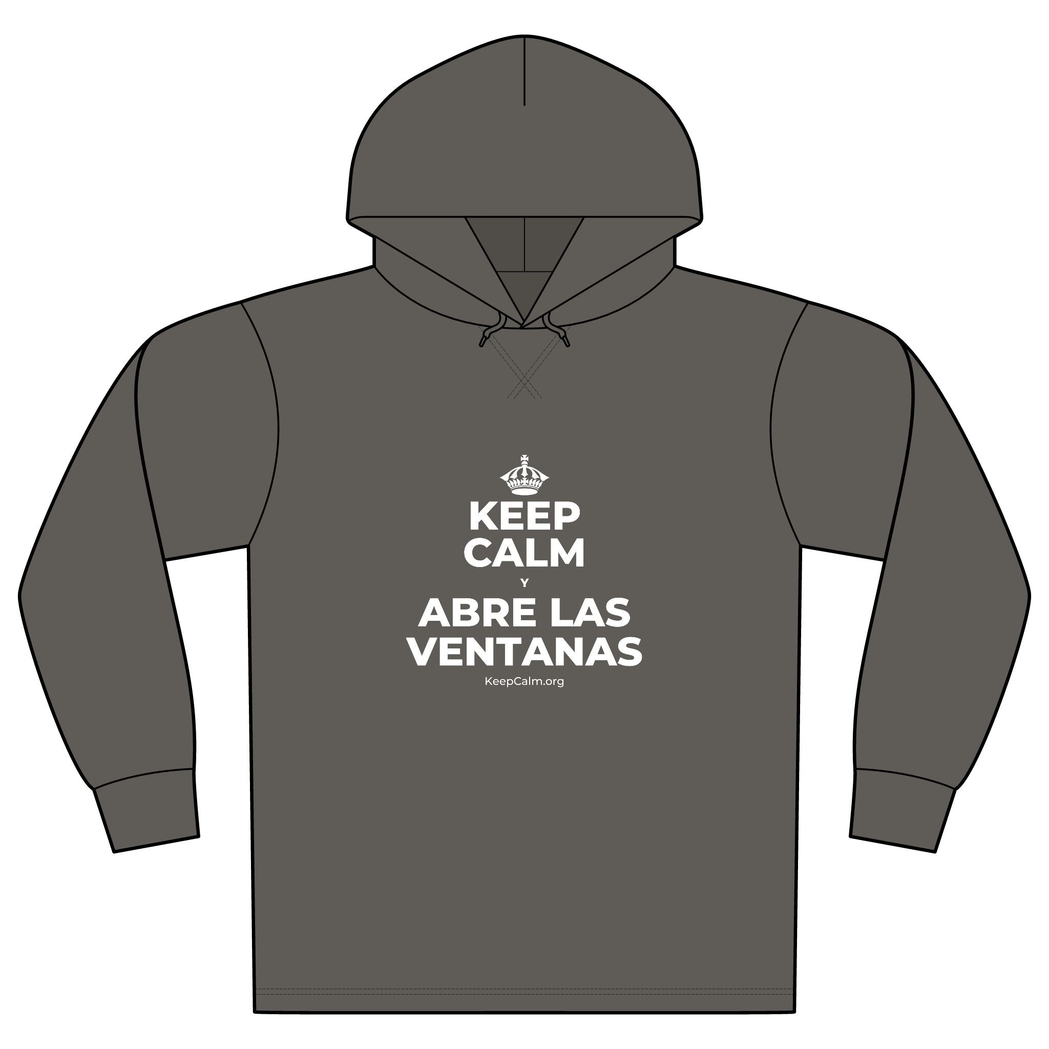 KEEP CALM Y ABRE LAS VENTANAS Organic Hoodie Tee