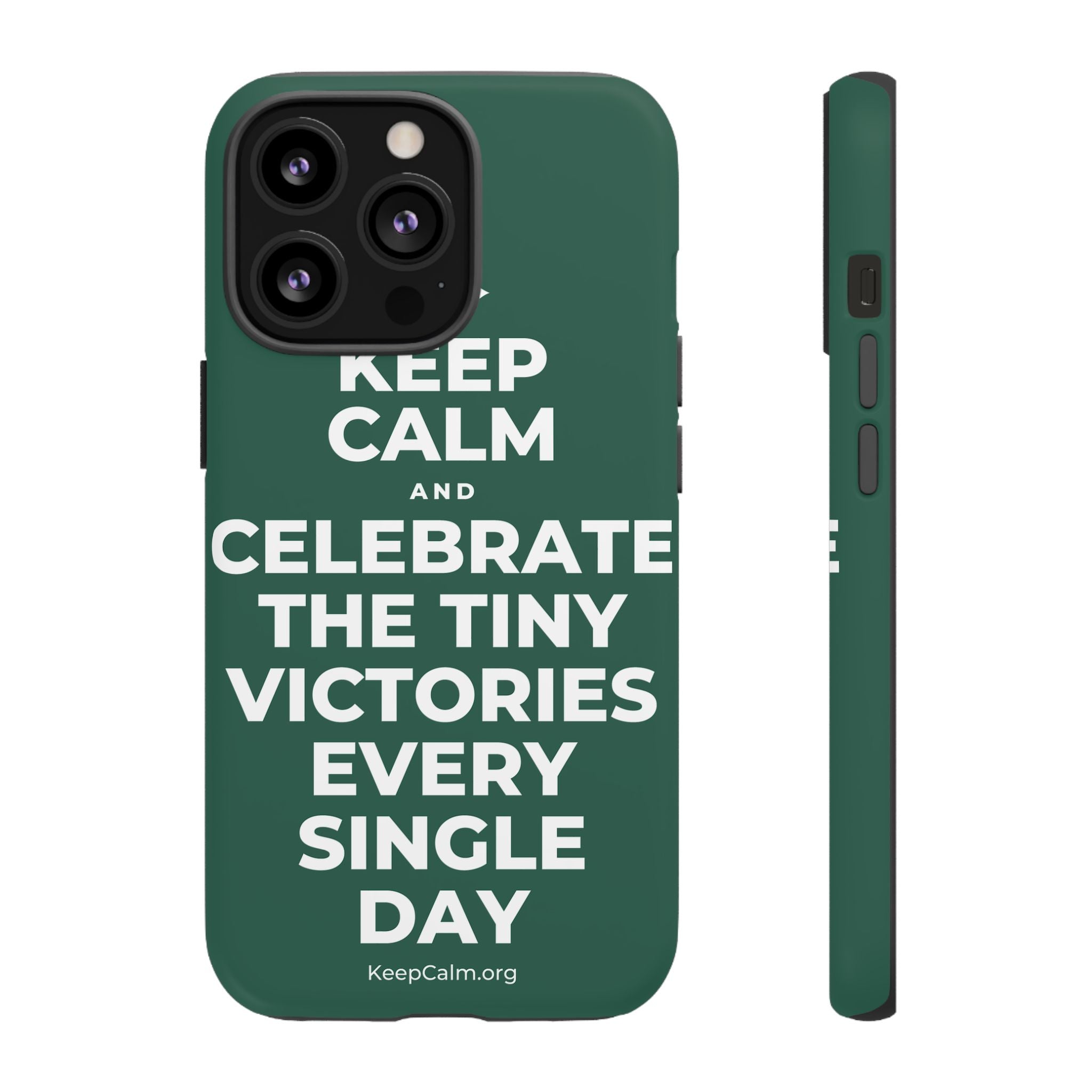 KEEP CALM AND CELEBRATE THE TINY VICTORIES EVERY SINGLE DAY Phone Case