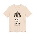 KEEP CALM AND LET IT OUT T-Shirt (Soft Cream–Heather Mauve)