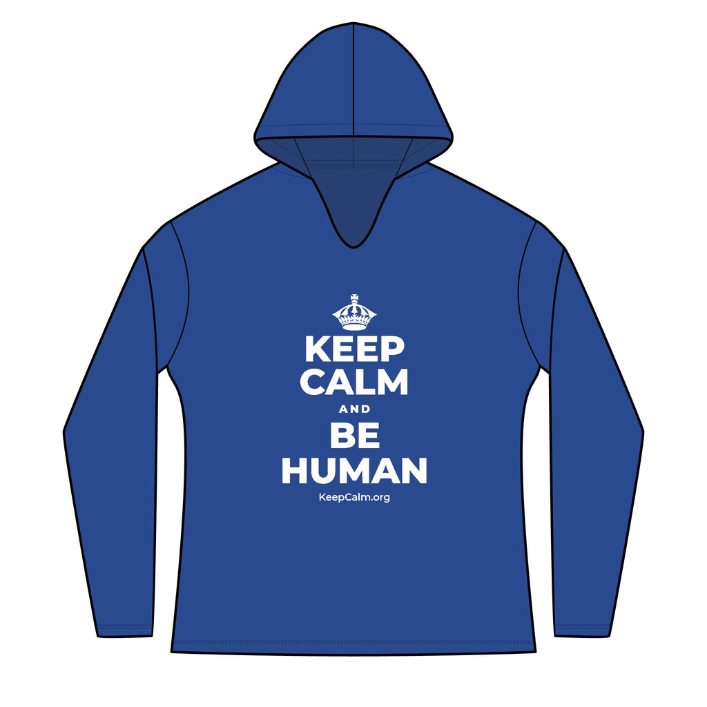 KEEP CALM AND BE HUMAN Women's Long Sleeve Hoodie