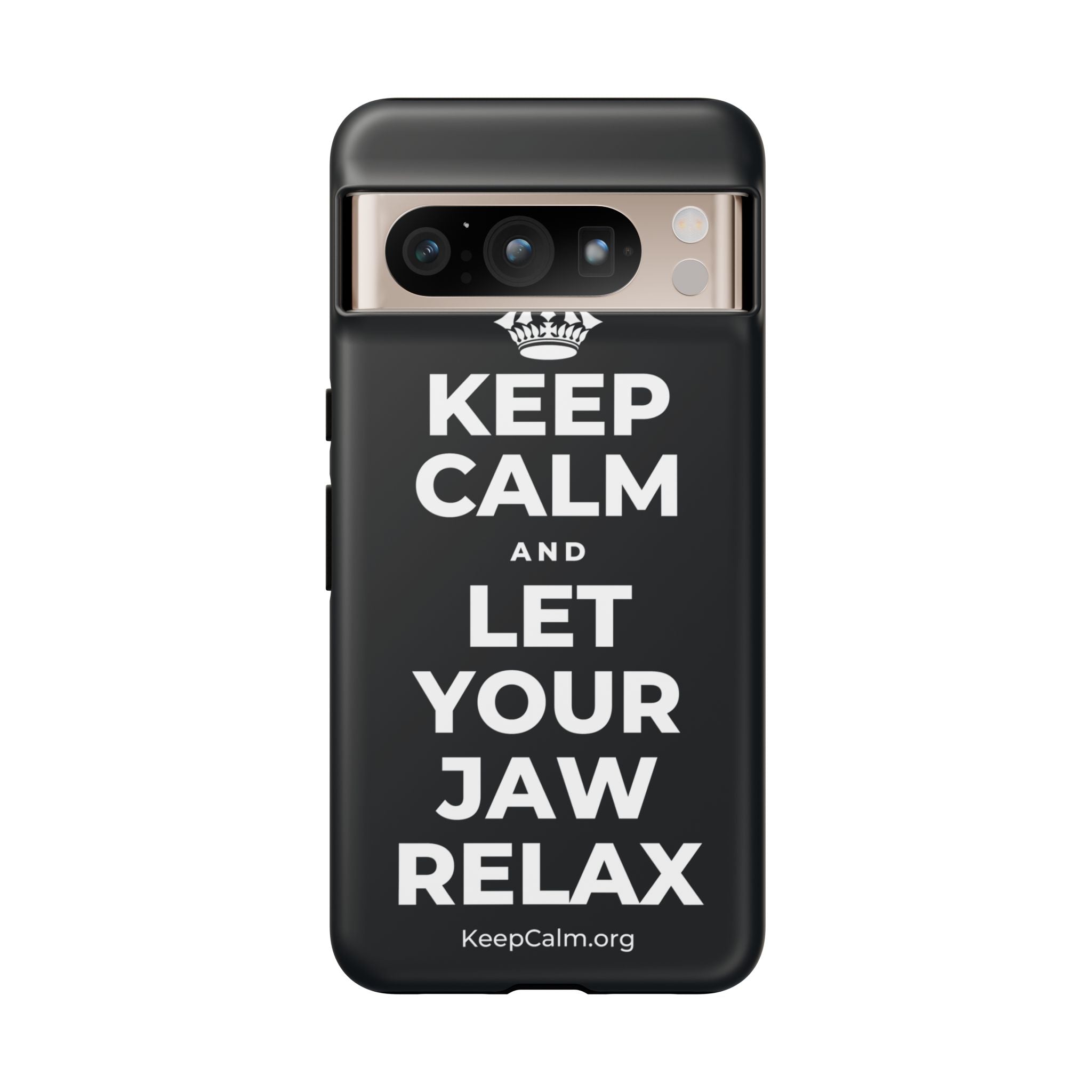 KEEP CALM AND LET YOUR JAW RELAX Phone Case (Dark)