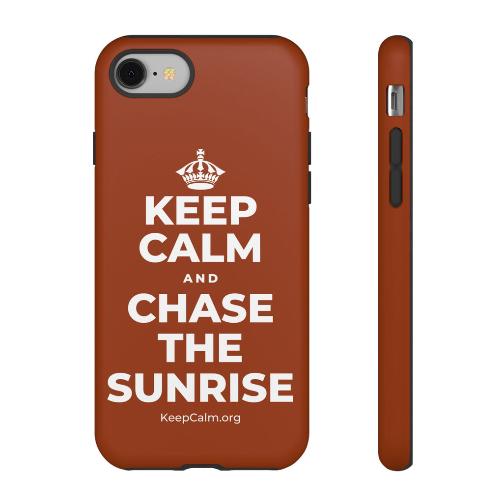 KEEP CALM AND CHASE THE SUNRISE Phone Case