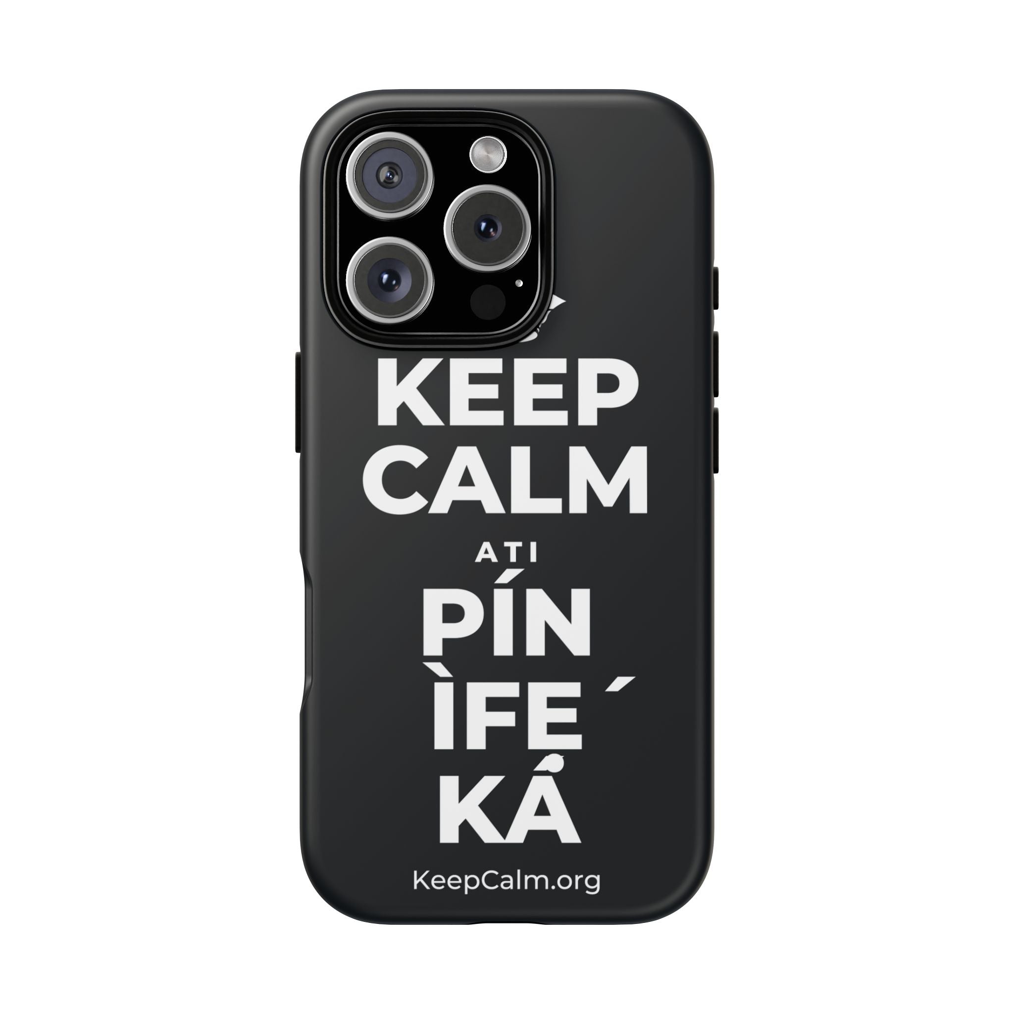 KEEP CALM ATI PÍN ÌFẸ́ KÁ Phone Case (Dark)