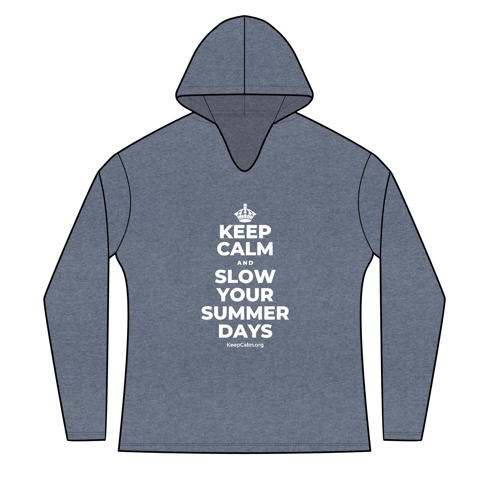 KEEP CALM AND SLOW YOUR SUMMER DAYS Women's Long Sleeve Hoodie