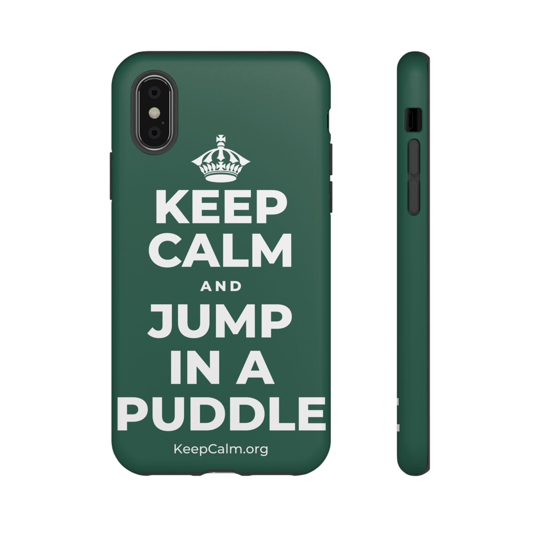 KEEP CALM AND JUMP IN A PUDDLE Phone Case