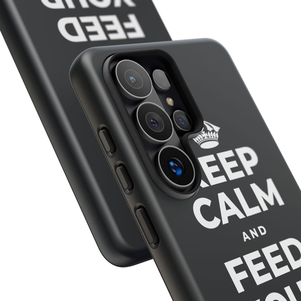 KEEP CALM AND FEED YOUR SOUL TOO Phone Case (Dark)