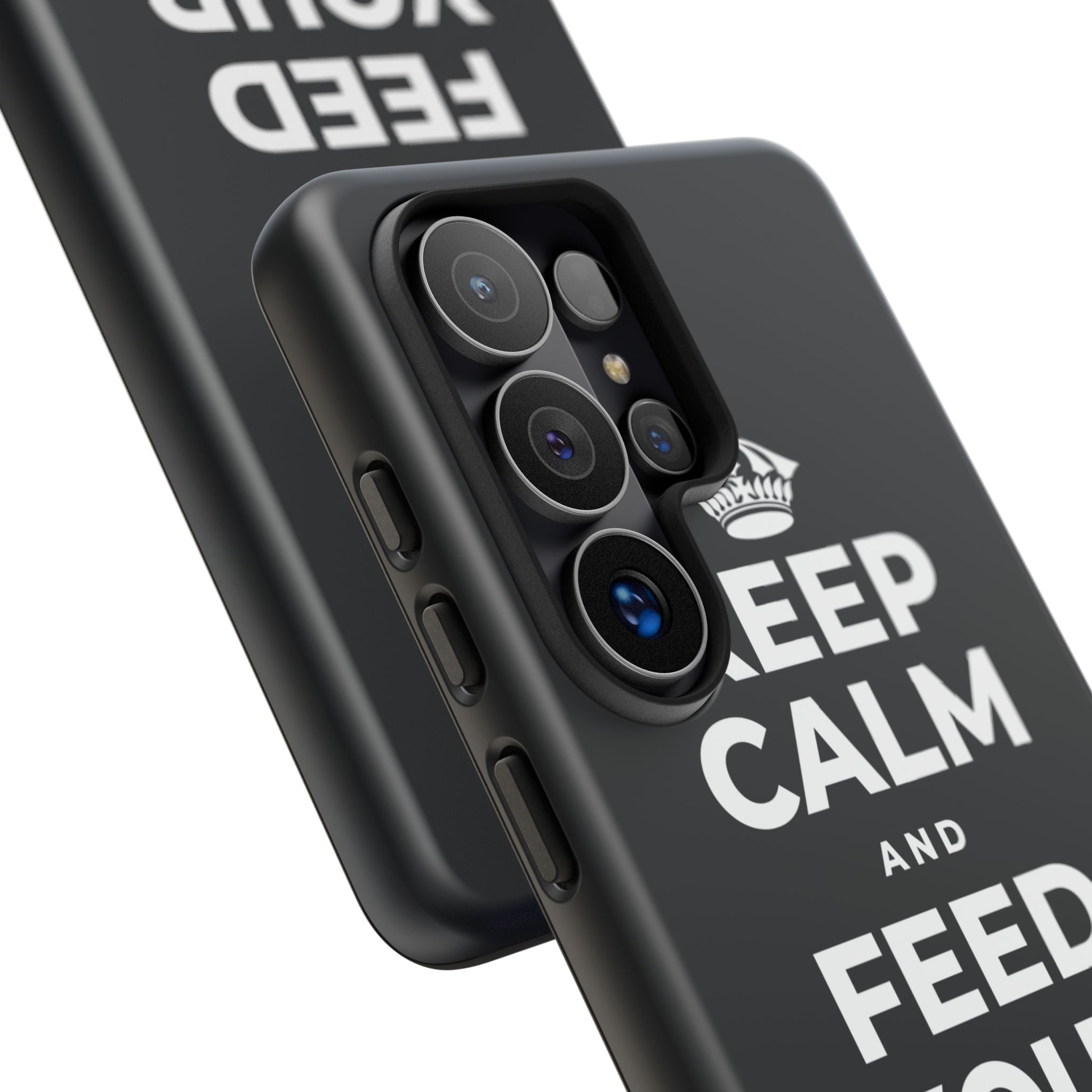 KEEP CALM AND FEED YOUR SOUL TOO Phone Case (Dark)