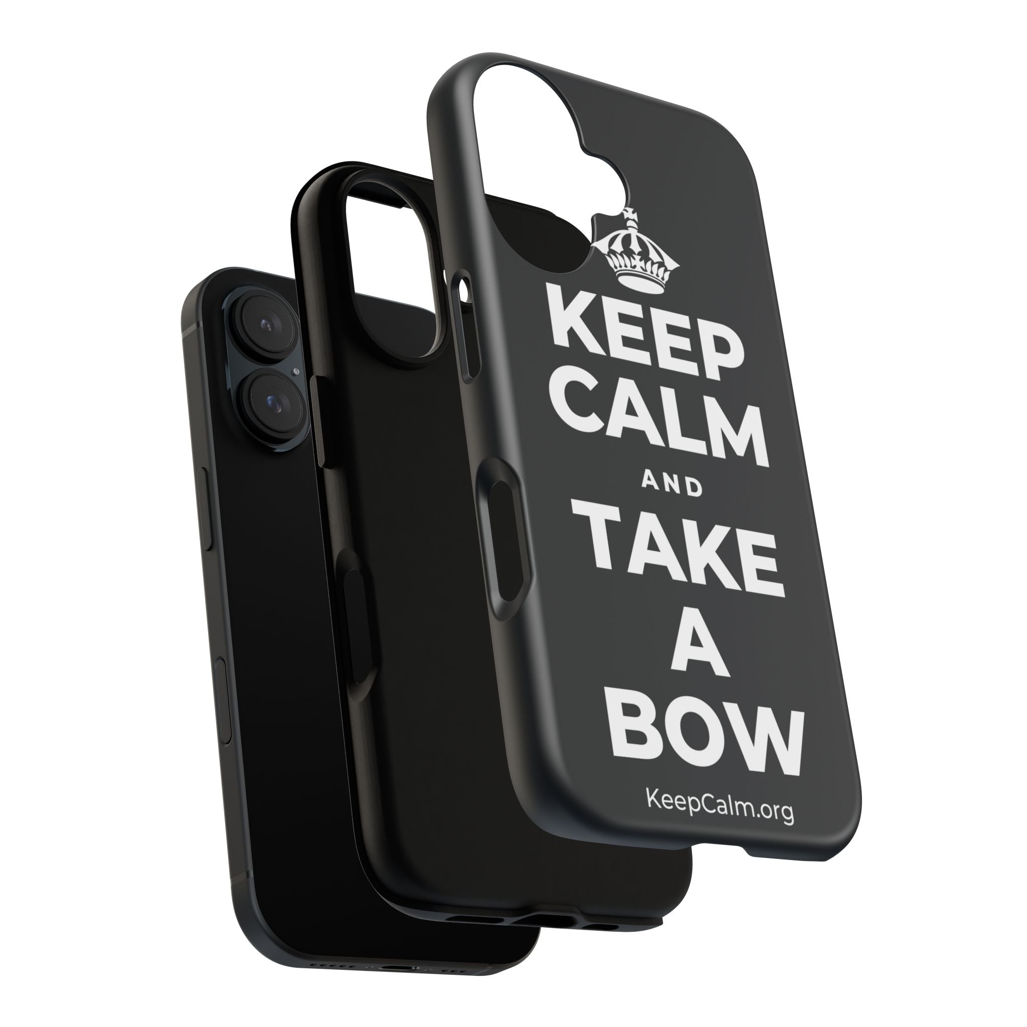KEEP CALM AND TAKE A BOW Phone Case (Dark)
