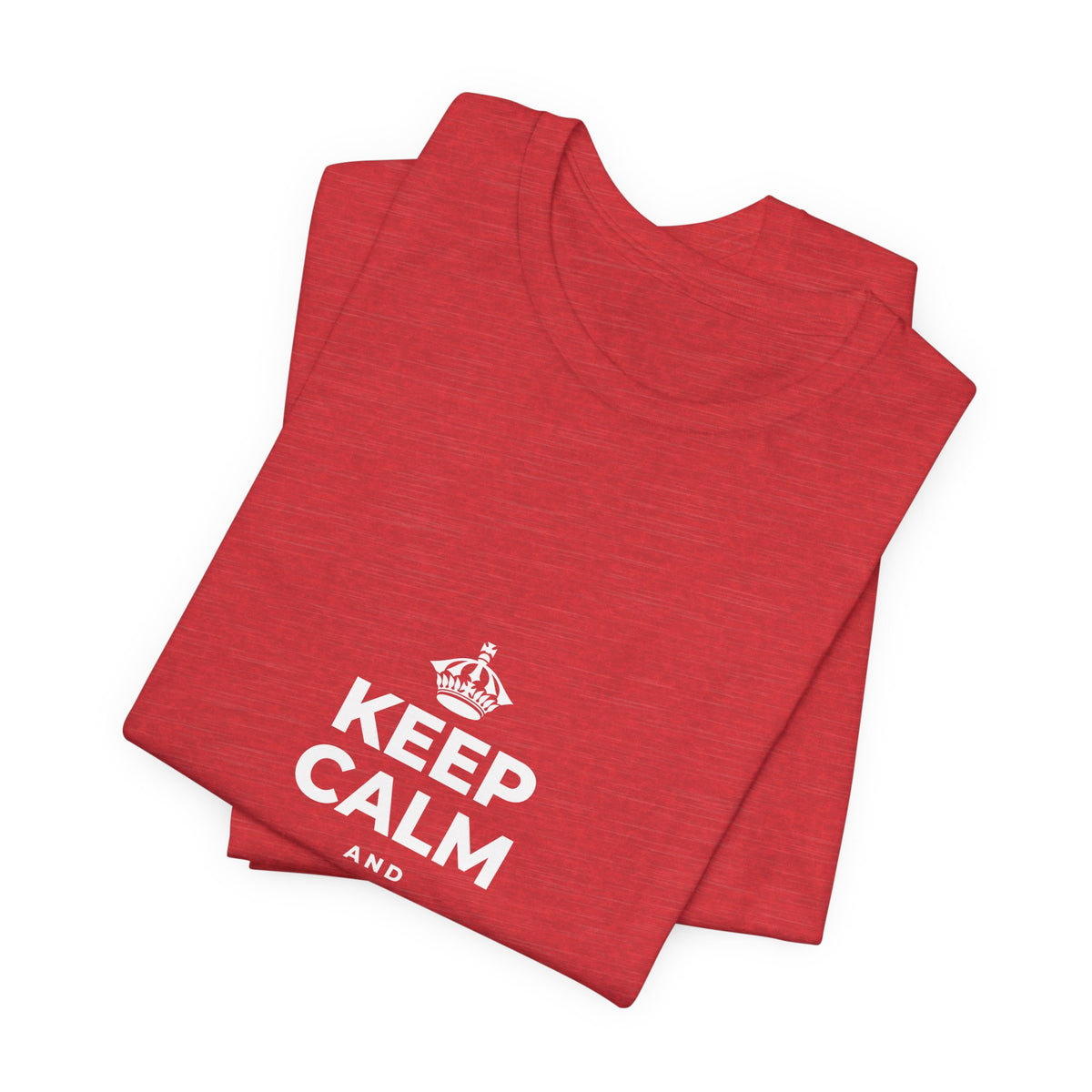 KEEP CALM AND STAY UNBOTHERED T-Shirt (Baby Blue–Silver)