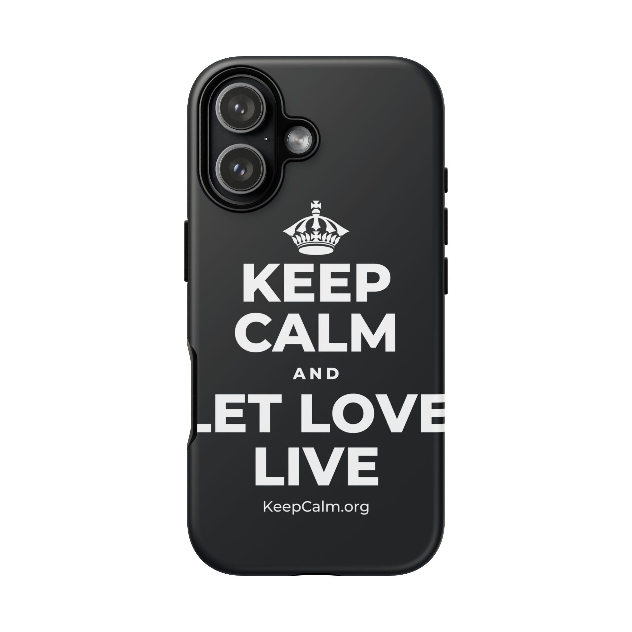 KEEP CALM AND LET LOVE LIVE Phone Case (Dark)