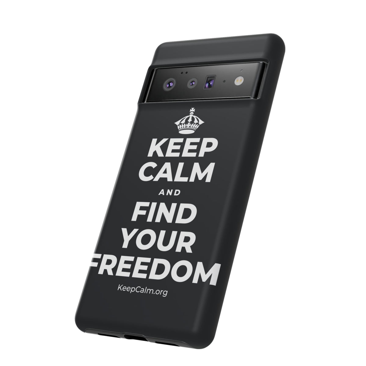 KEEP CALM AND FIND YOUR FREEDOM Phone Case (Dark)