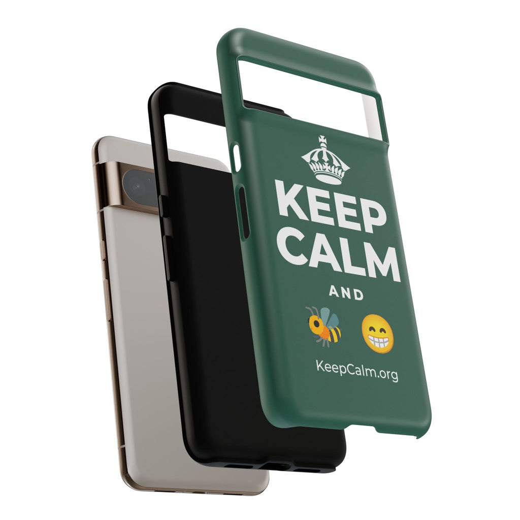 KEEP CALM AND BEE HAPPY Phone Case