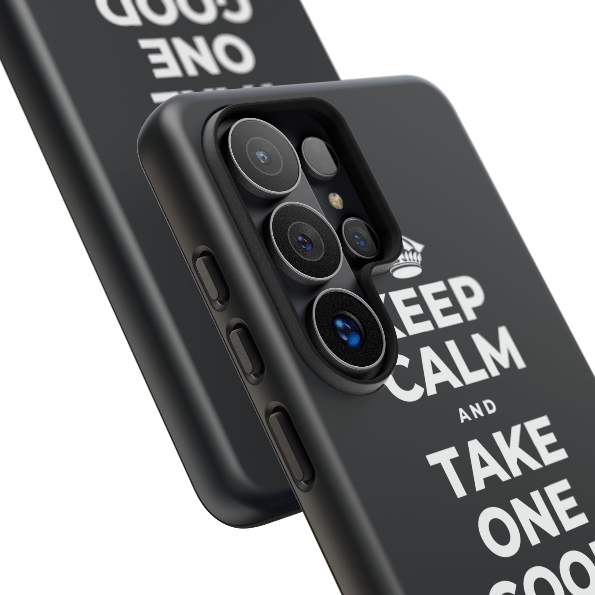 KEEP CALM AND TAKE ONE GOOD DAY AT A TIME Phone Case (Dark)