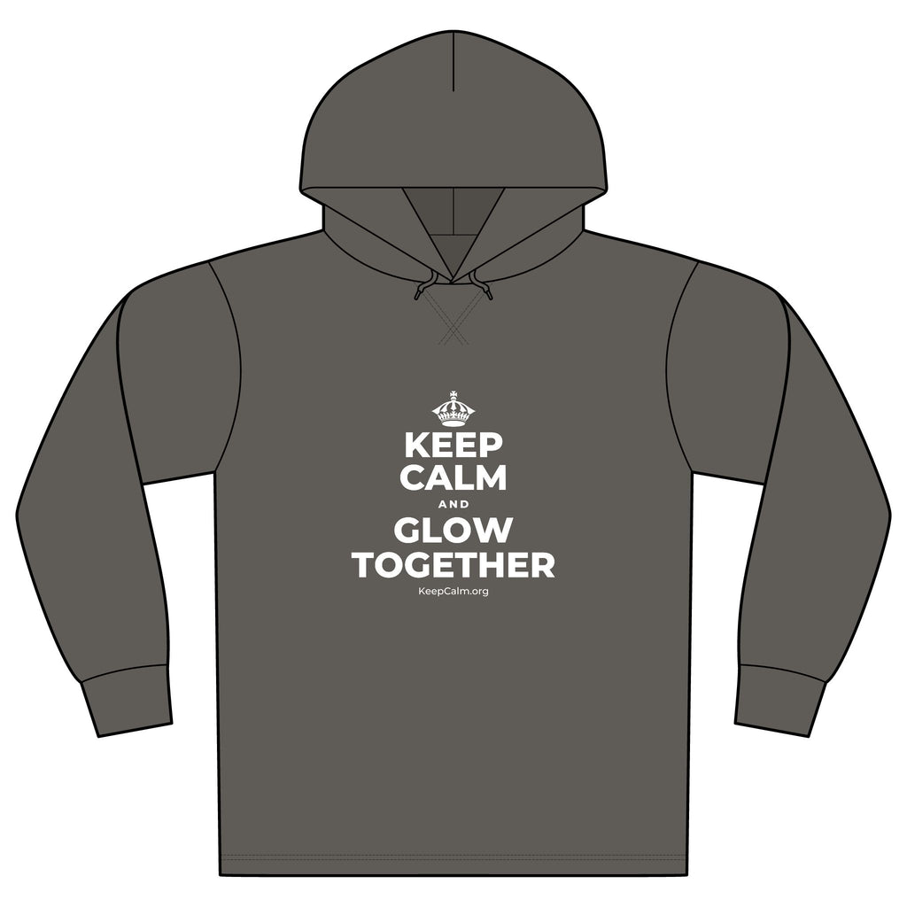 KEEP CALM AND GLOW TOGETHER Organic Hoodie Tee
