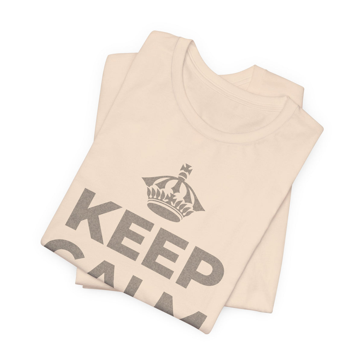 KEEP CALM AND あなたは愛される人 T-Shirt (Soft Cream–Heather Mauve)