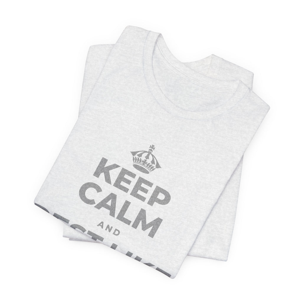 KEEP CALM AND REST LIKE THE SEASON T-Shirt (Soft Cream–Heather Mauve)