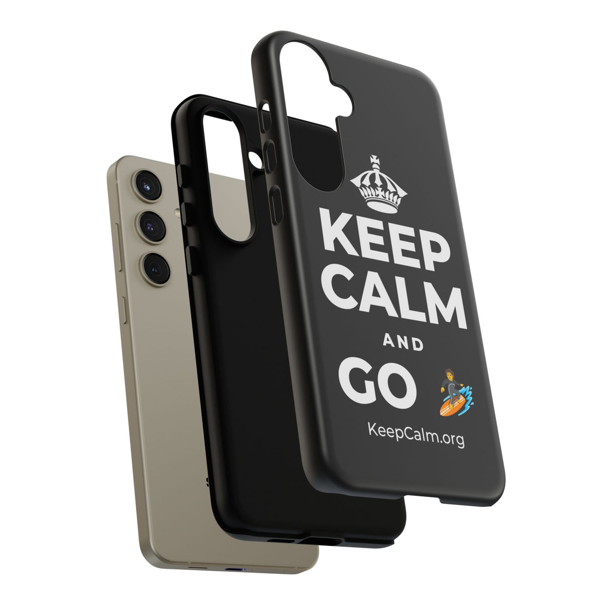 KEEP CALM AND GO 🏄 Phone Case