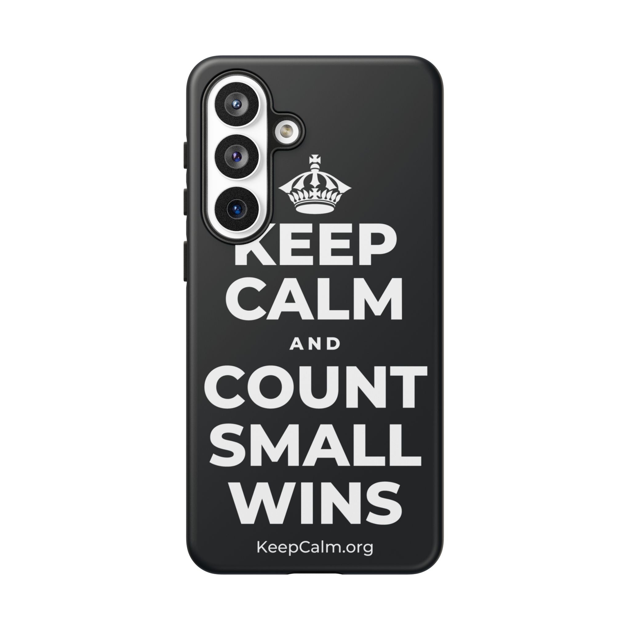 KEEP CALM AND COUNT SMALL WINS Phone Case (Dark)