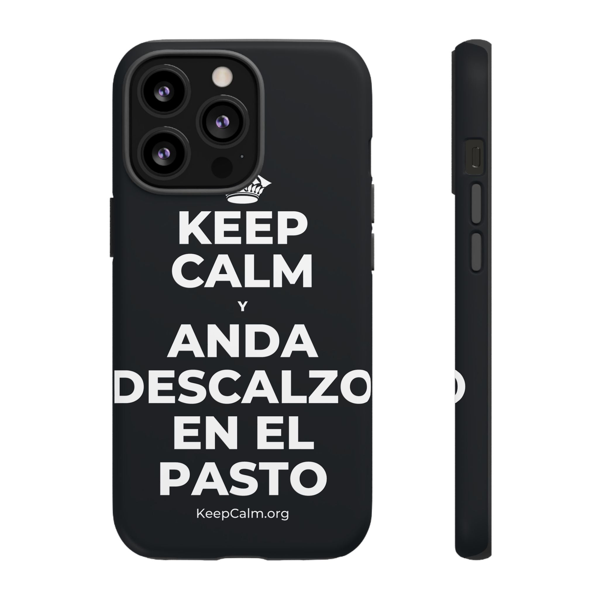 KEEP CALM Y ANDA DESCALZO EN EL PASTO Phone Case (Dark)