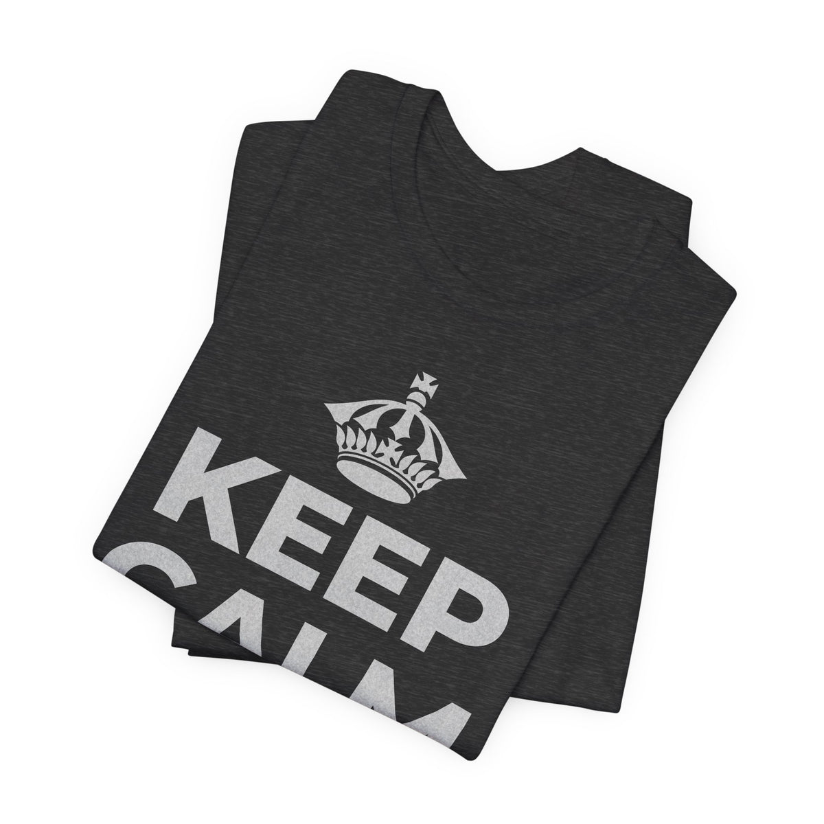 KEEP CALM AND 相信好事正在路上 T-Shirt (White–Asphalt)