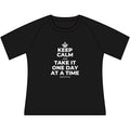 KEEP CALM AND TAKE IT ONE DAY AT A TIME Women's Raglan Tee
