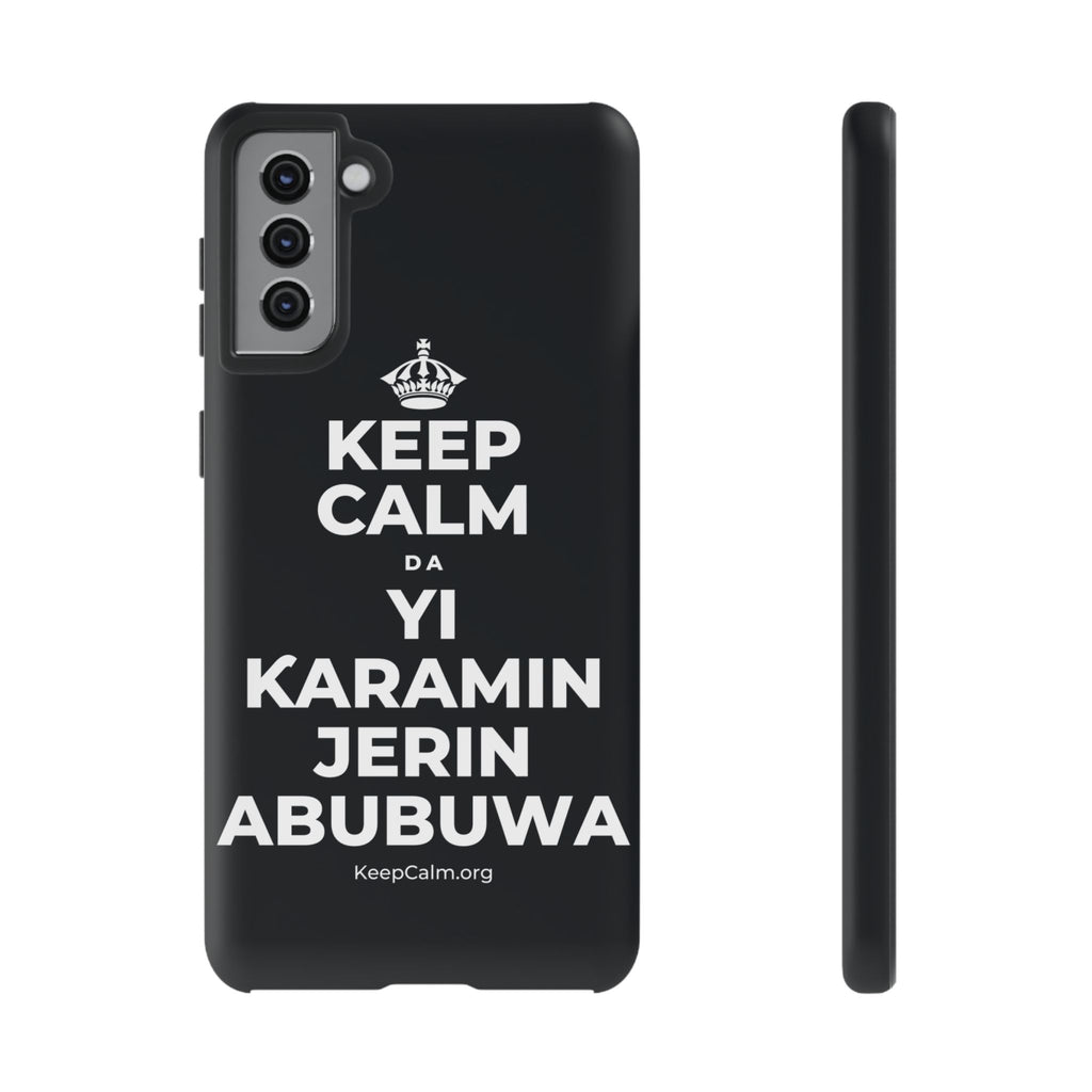 KEEP CALM DA YI ƘARAMIN JERIN ABUBUWA Phone Case (Dark)