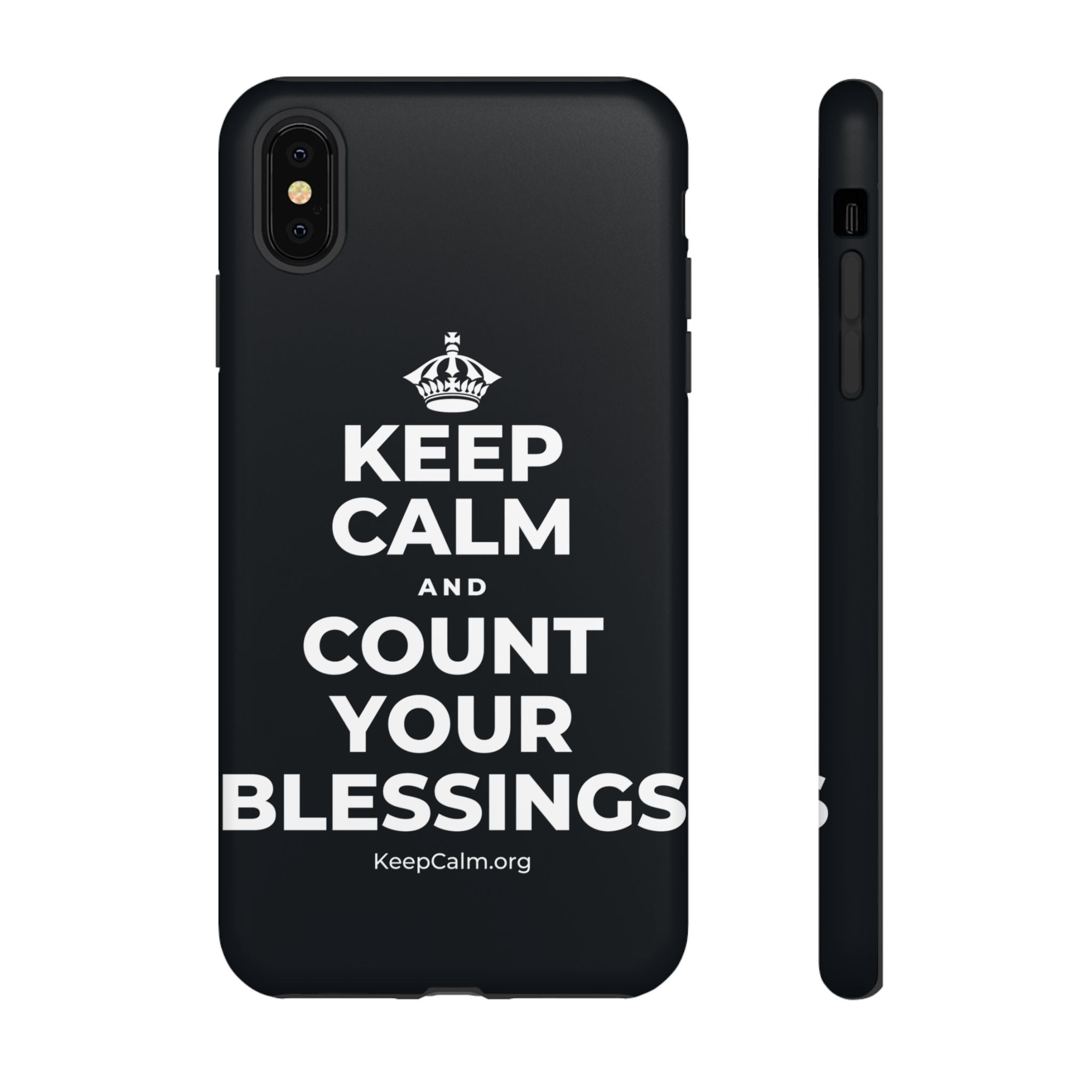 KEEP CALM AND COUNT YOUR BLESSINGS Phone Case (Dark)