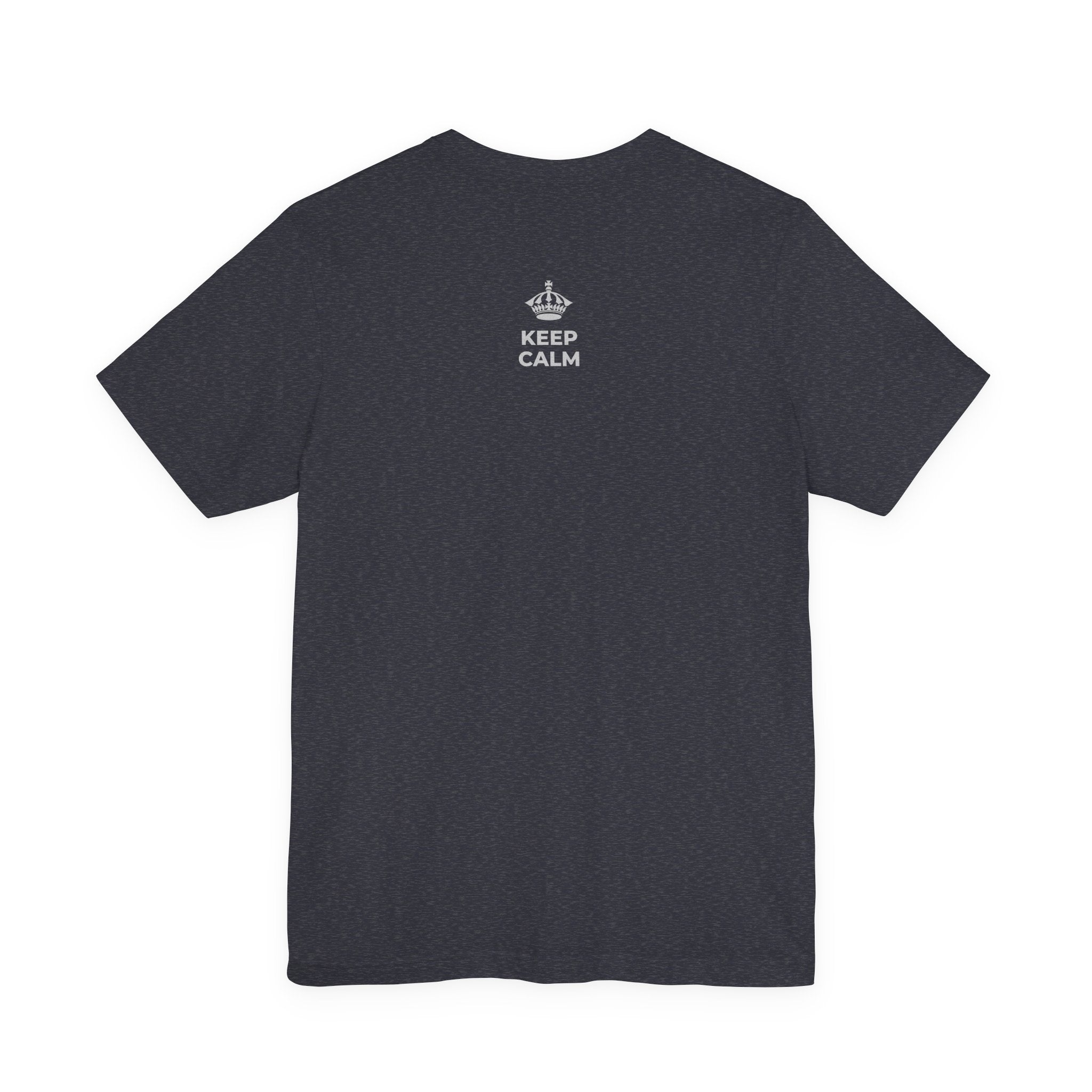 KEEP CALM A ALOHA IĀ ʻOE IHO, A LAILA I KEKAHI T-Shirt (White–Asphalt)
