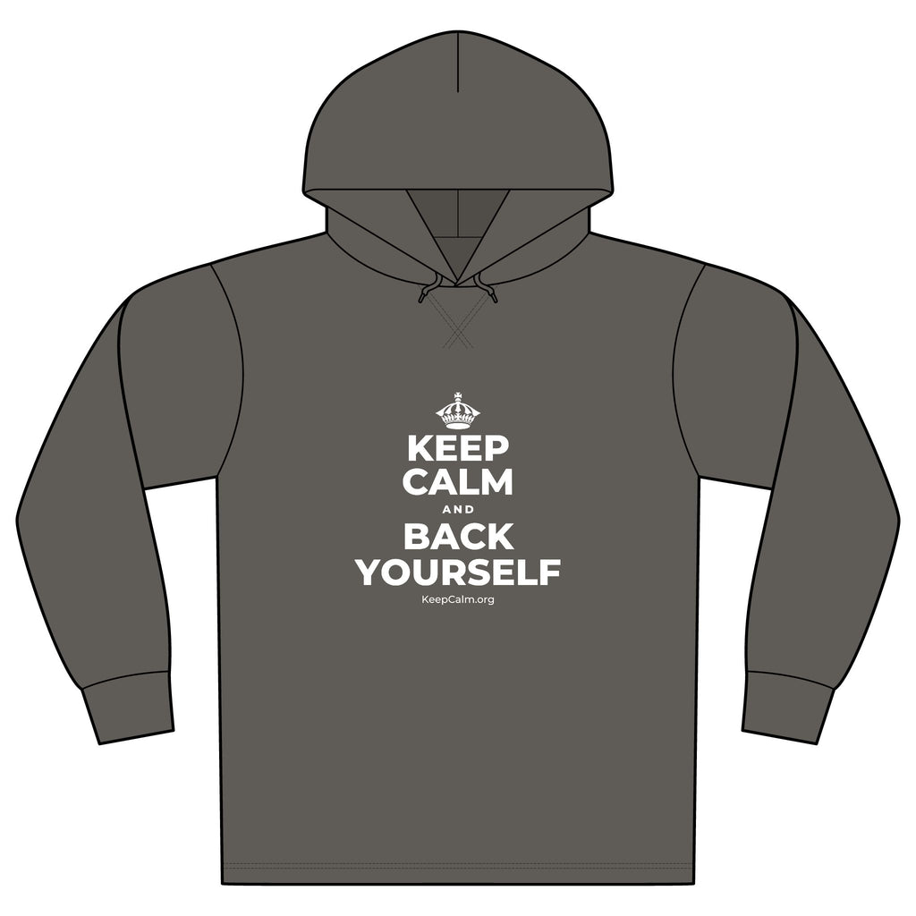 KEEP CALM AND BACK YOURSELF Organic Hoodie Tee