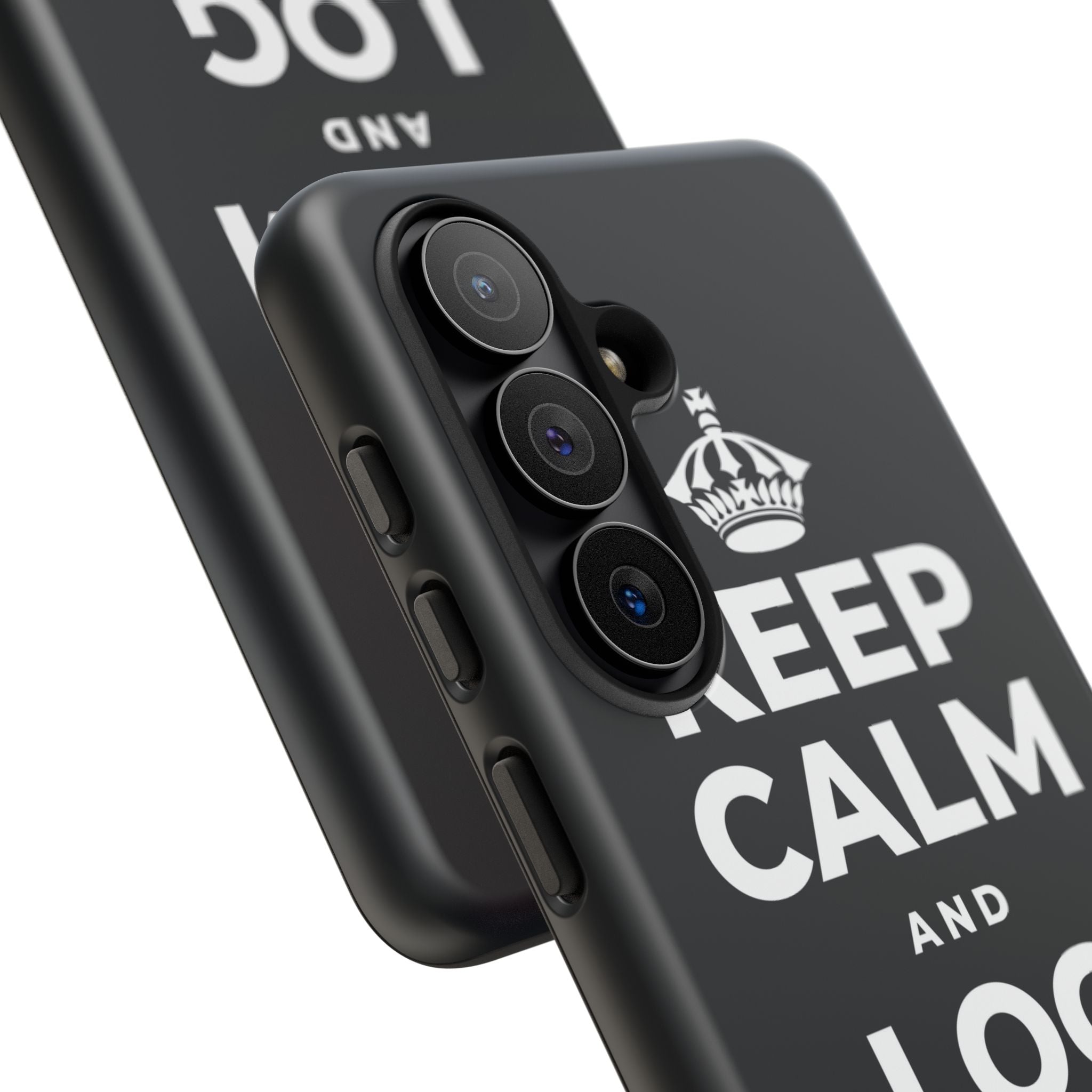 KEEP CALM AND LOG OFF EARLY Phone Case (Dark)