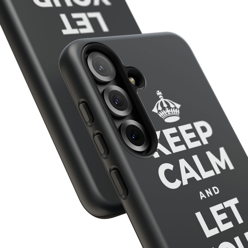 KEEP CALM AND LET YOUR JAW RELAX Phone Case (Dark)