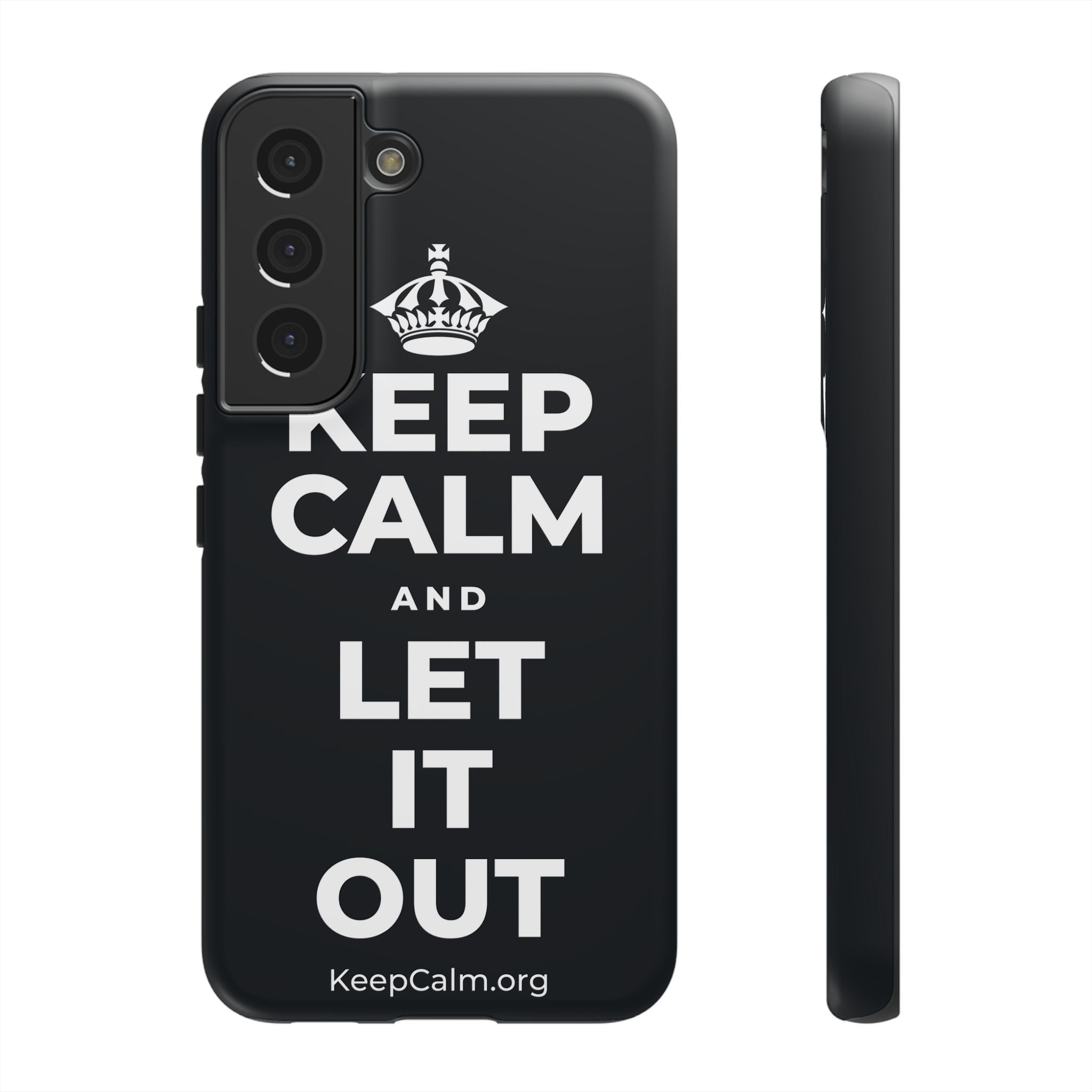 KEEP CALM AND LET IT OUT Phone Case (Dark)