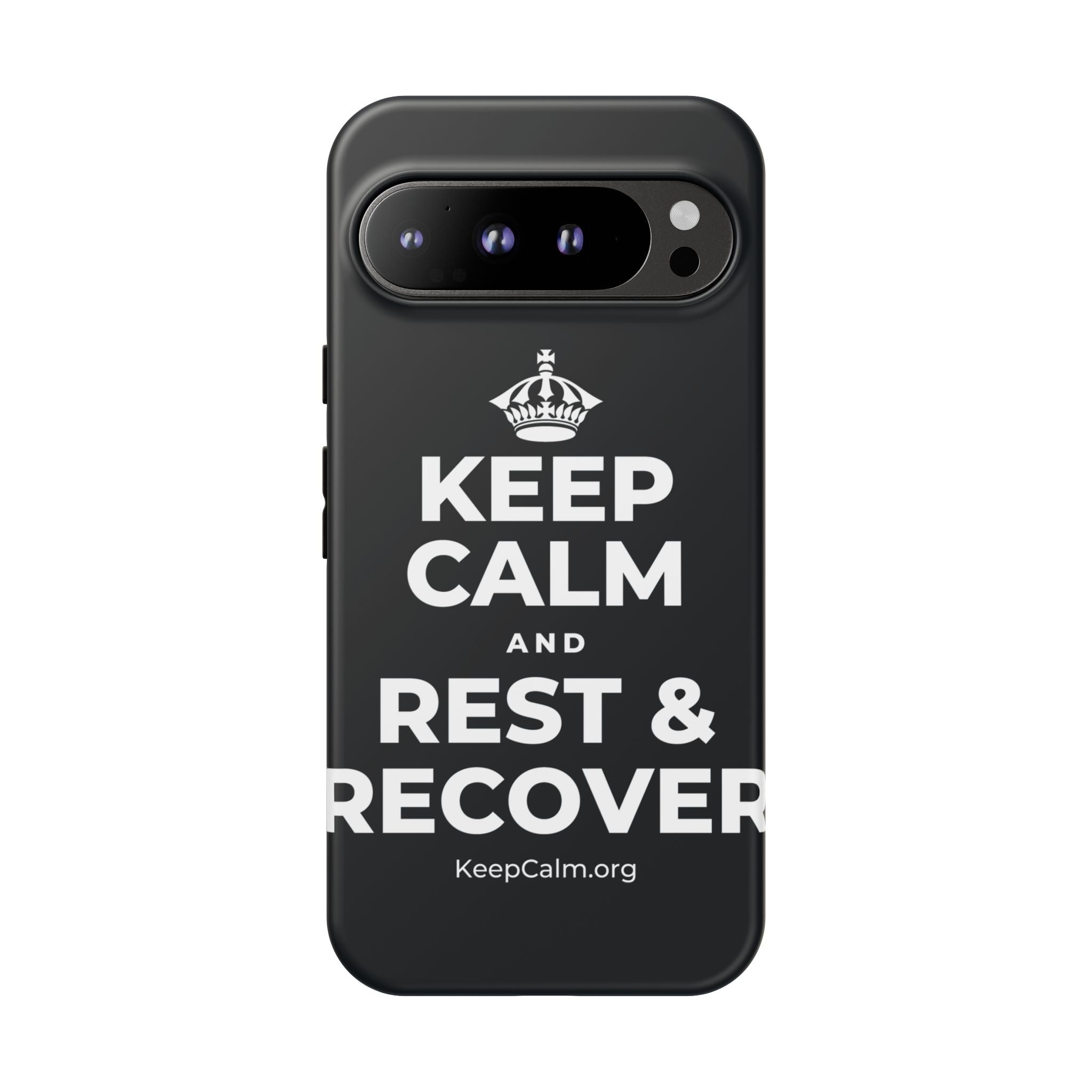 KEEP CALM AND REST & RECOVER Phone Case (Dark)
