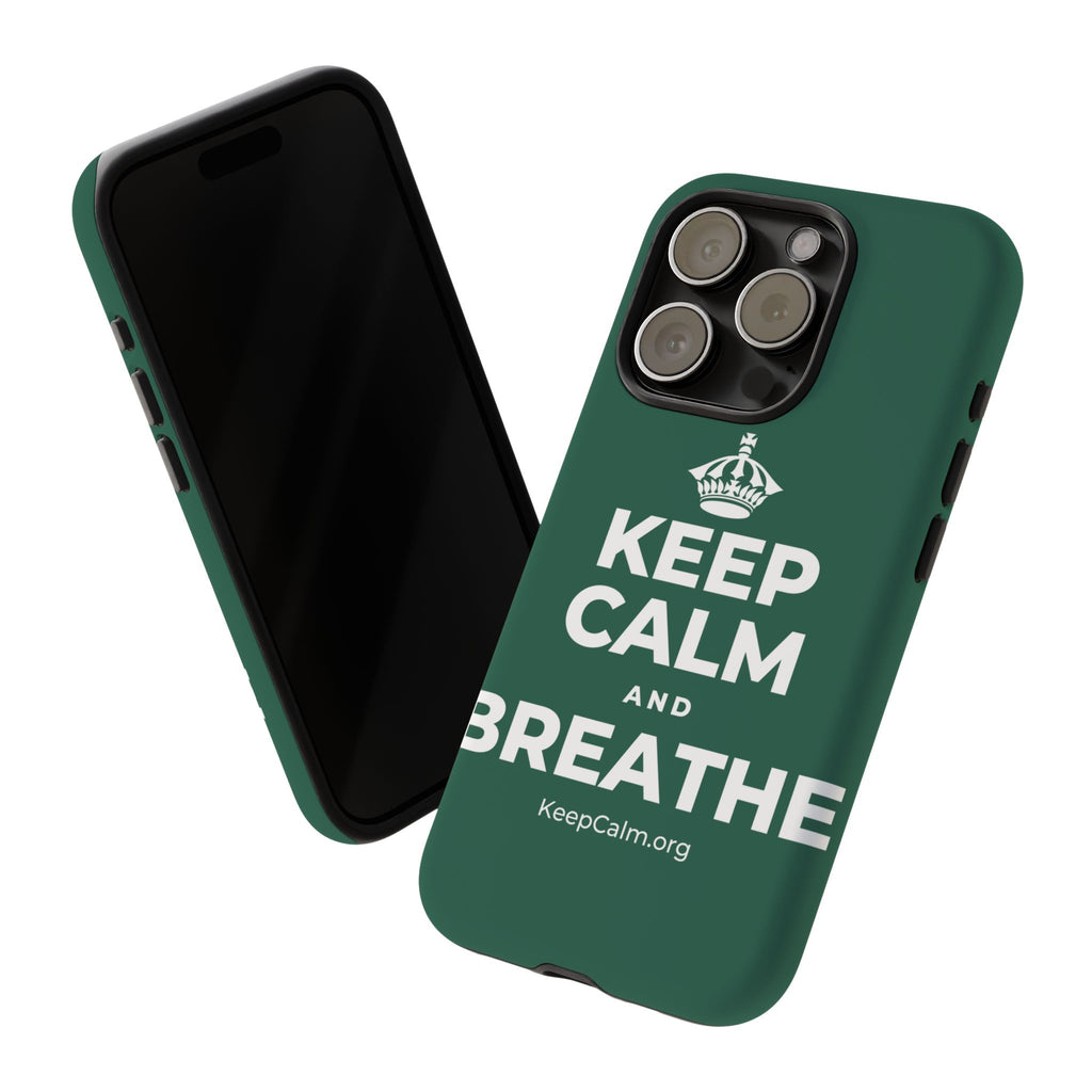 KEEP CALM AND BREATHE Phone Case
