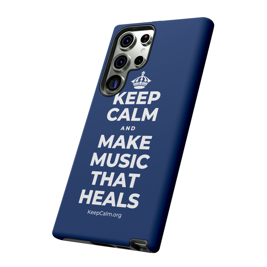 KEEP CALM AND MAKE MUSIC THAT HEALS Phone Case