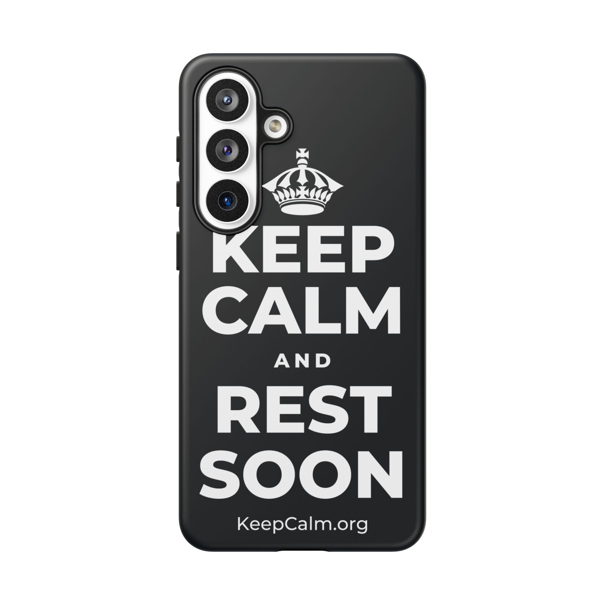 KEEP CALM AND REST SOON Phone Case (Dark)