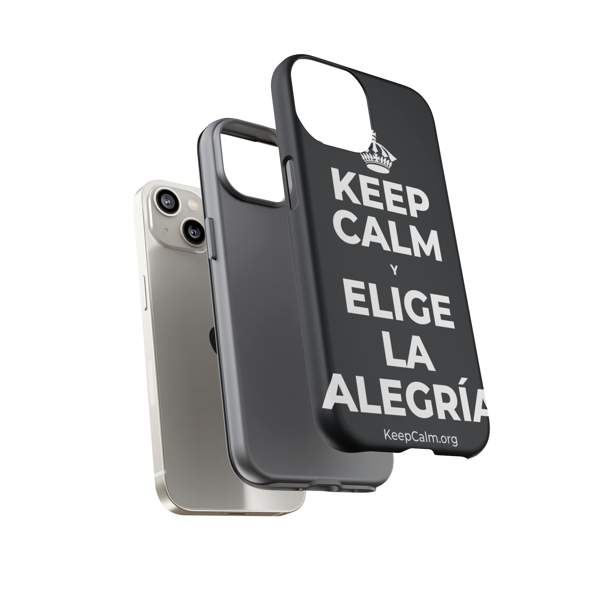 KEEP CALM Y ELIGE LA ALEGRÍA Phone Case (Dark)