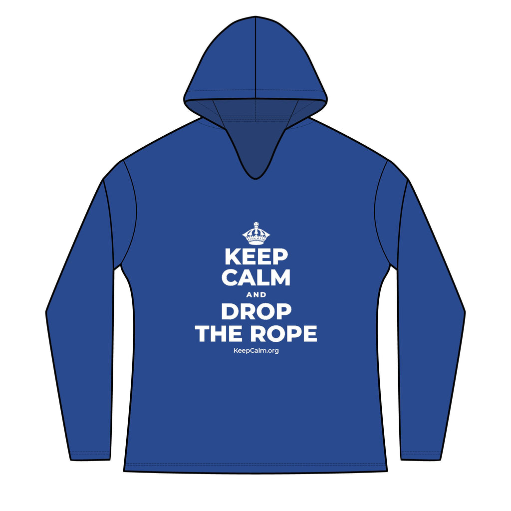 KEEP CALM AND DROP THE ROPE Women's Long Sleeve Hoodie